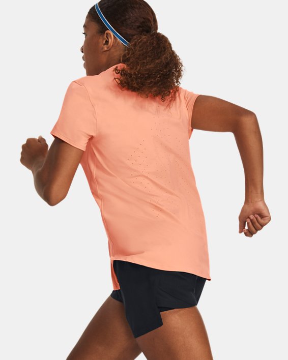 Women's UA Iso-Chill Laser T-Shirt, Pink, pdpMainDesktop image number 5
